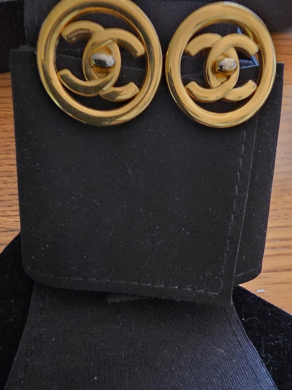 CHANEL Gold Turnlock CC Clip-On Earrings